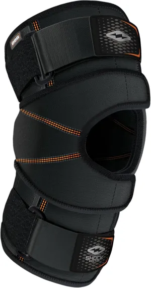 Shock Doctor Knee Brace Wrap, Knee Support for Patella Issues, Injury Recovery, Compression Support for Medial & Lateral Knee Stability, Single