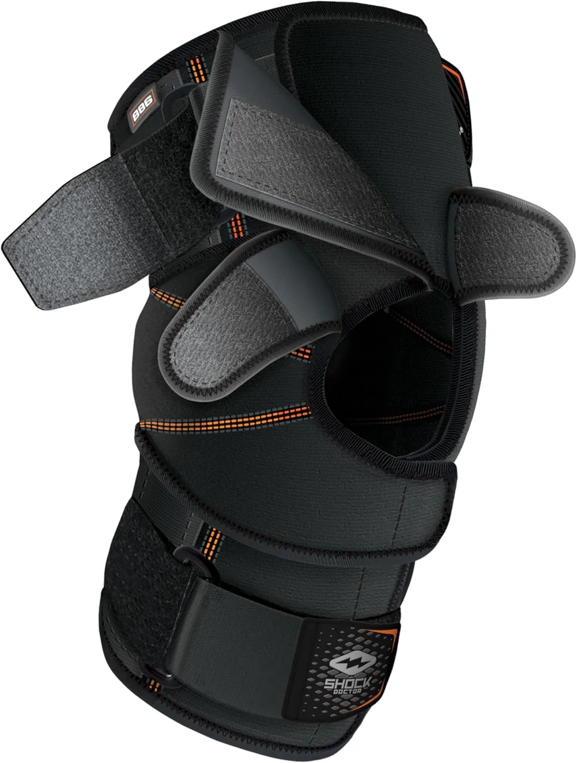 Shock Doctor Knee Brace Wrap, Knee Support for Patella Issues, Injury Recovery, Compression Support for Medial & Lateral Knee Stability, Single