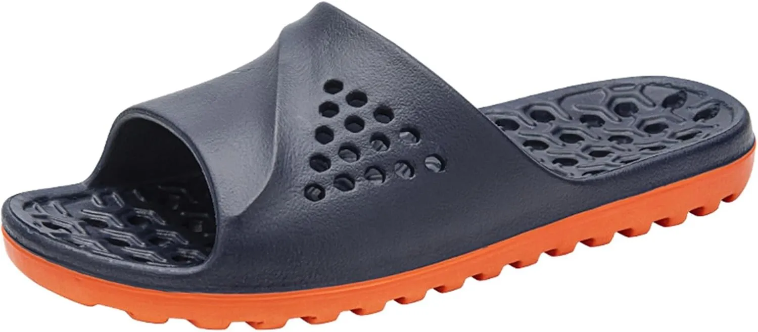 Shower Sandals Shower Shoes Quick Drying Sandals Indoor and Outdoor Massage Pool Slides with Arch Support
