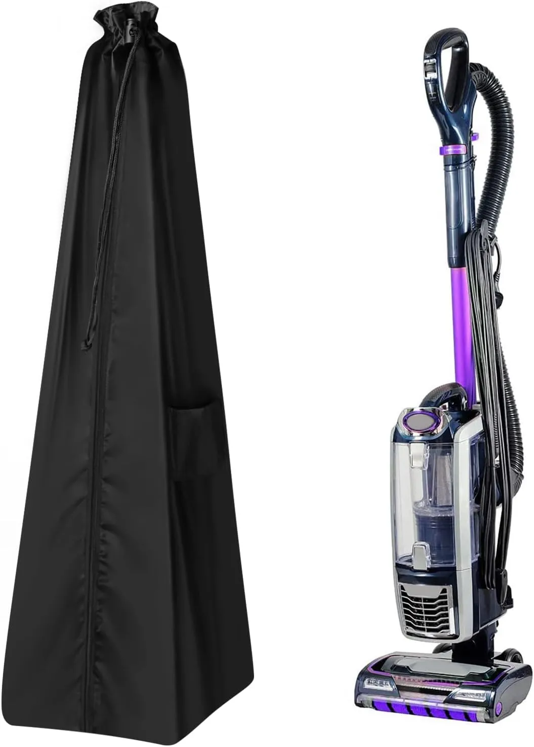 SIRUITON Household Upright vacuum cleaner Storage Bag, Upright vacuum cleaner Protective Cover, dustproof and waterproof,black（ Only Bag）