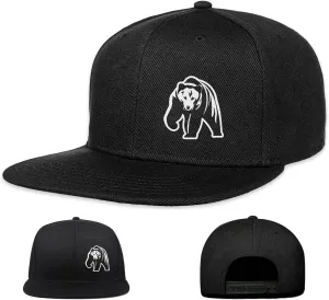 Skull Hat Snapback Hats for Men Boys Skeleton Cap Black Flat Bill Brim Trucker Snap Backpack Hat