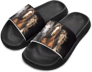 Slide Sandals for Boys Quick Dry Summer Slippers Kids Lightweight Pool Sandals