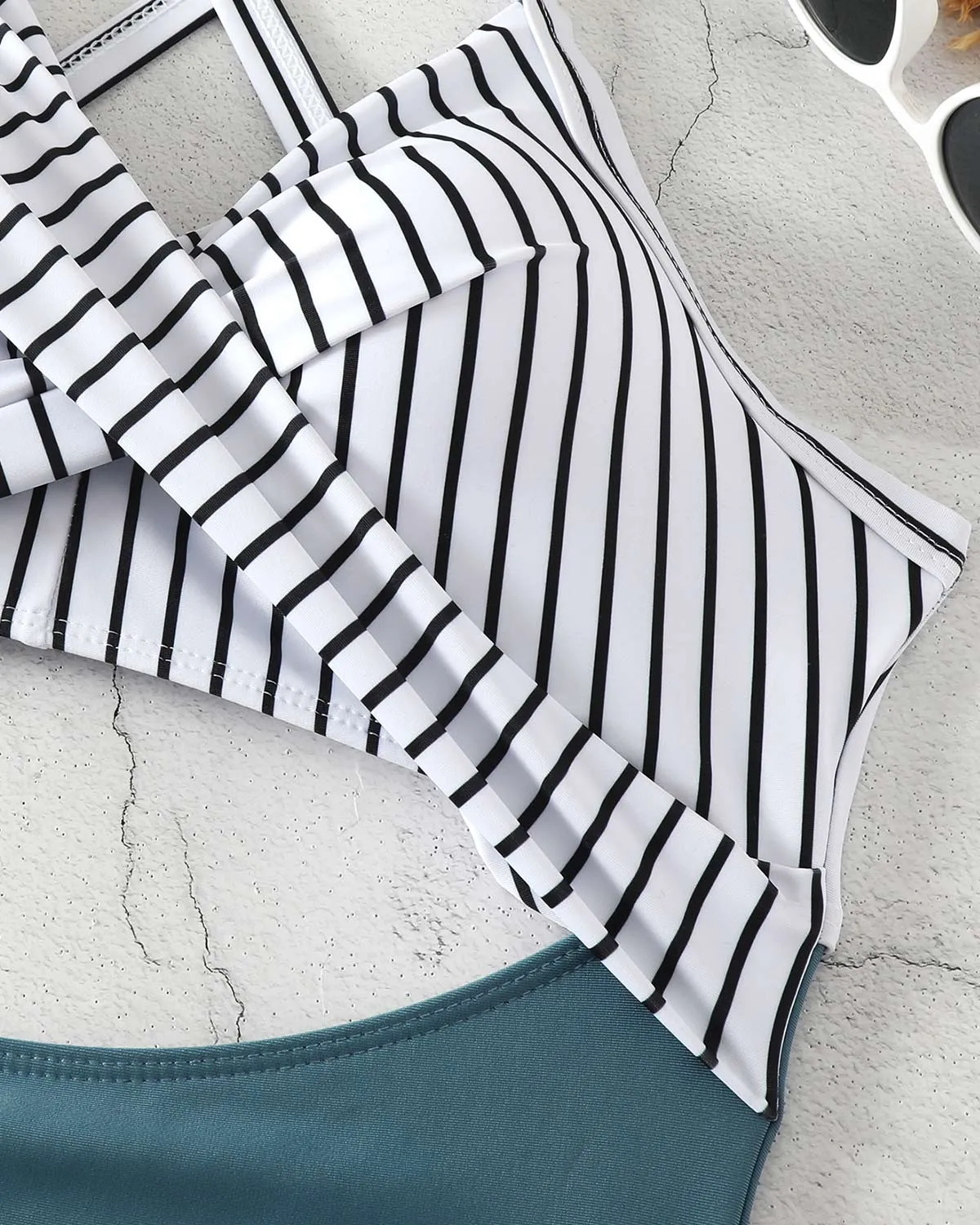 SLIM® Geo-Sculpt Crisscross Swimsuit