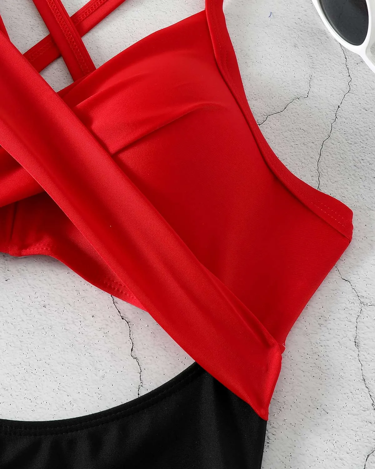 SLIM® Geo-Sculpt Crisscross Swimsuit