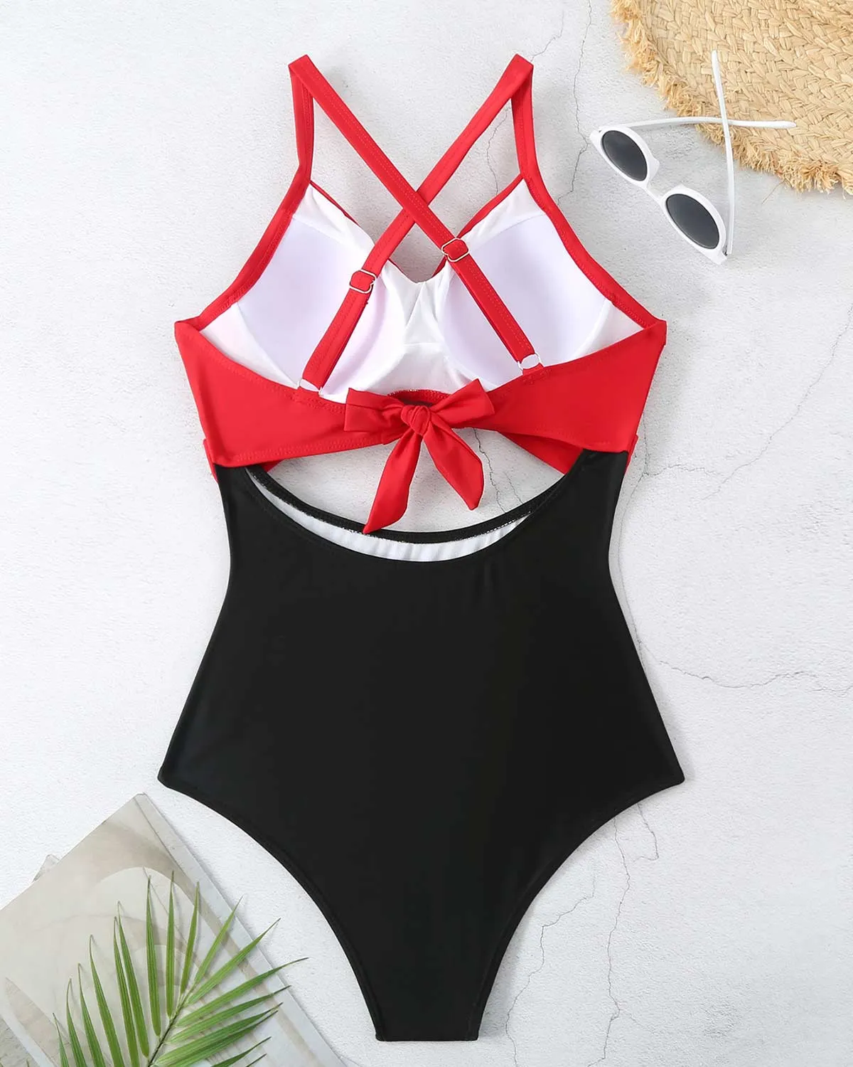SLIM® Geo-Sculpt Crisscross Swimsuit
