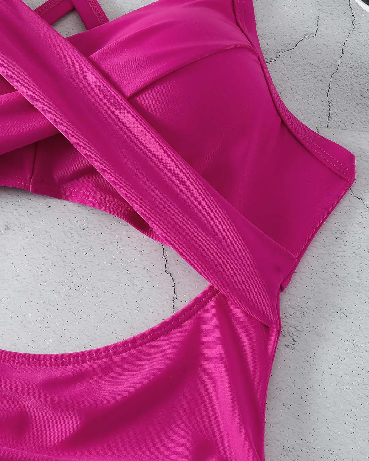 SLIM® Geo-Sculpt Crisscross Swimsuit