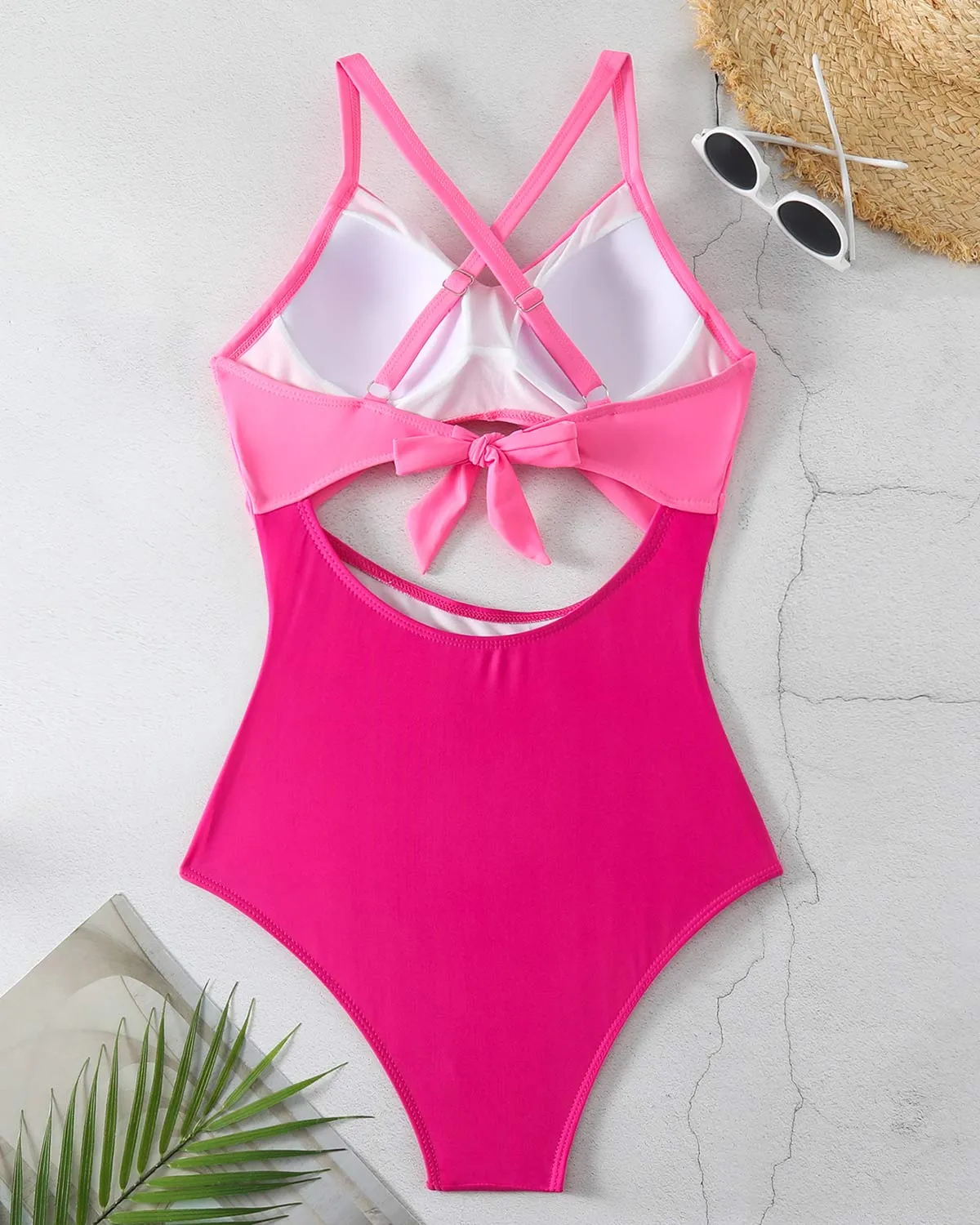 SLIM® Geo-Sculpt Crisscross Swimsuit