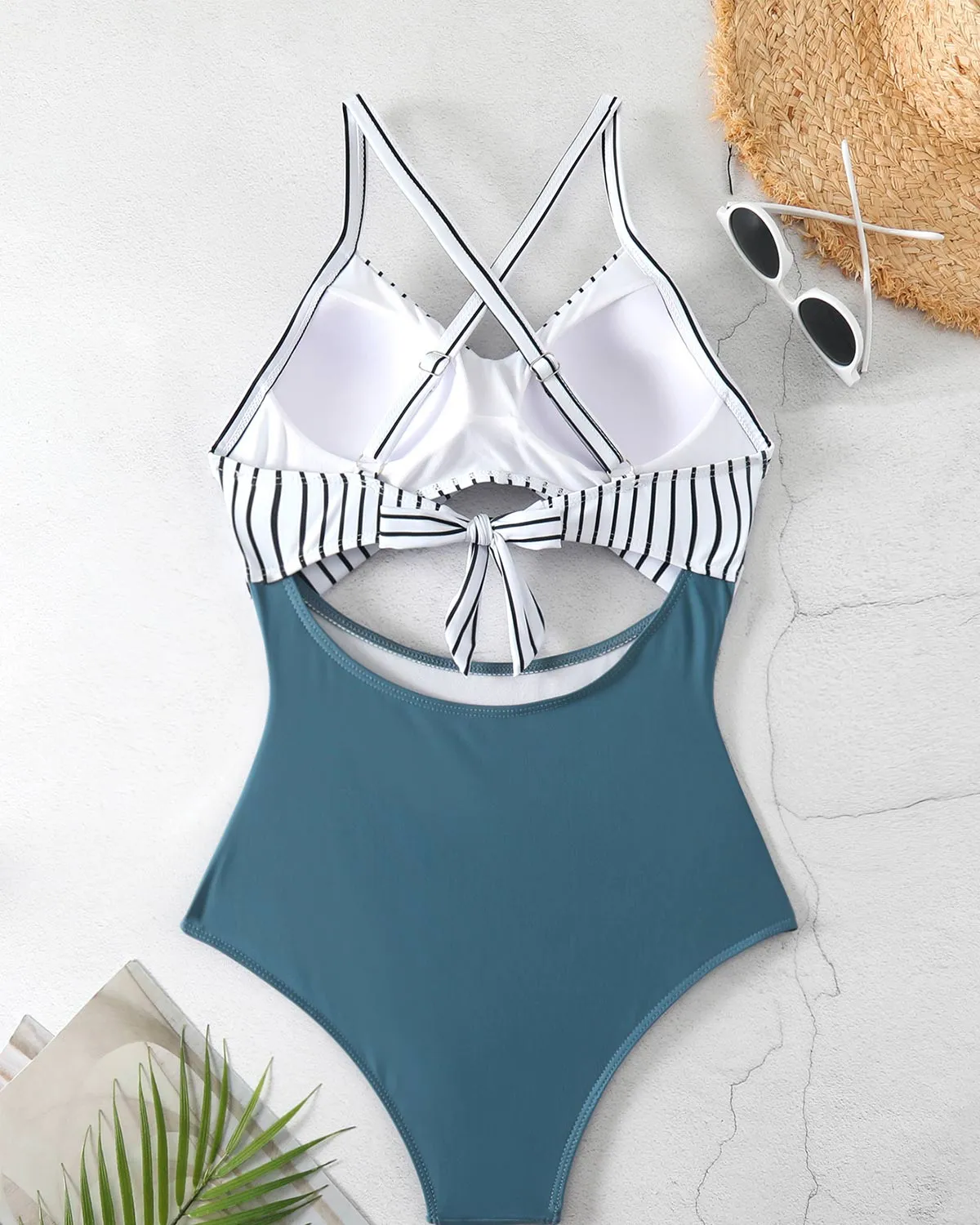 SLIM® Geo-Sculpt Crisscross Swimsuit