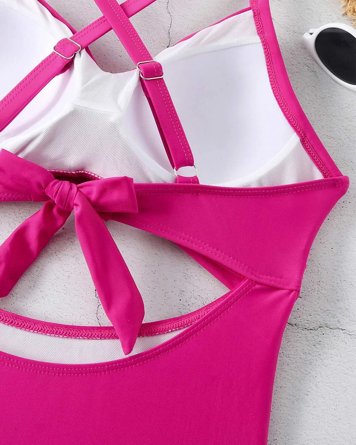 SLIM® Geo-Sculpt Crisscross Swimsuit