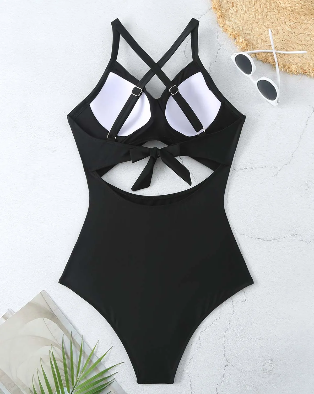 SLIM® Geo-Sculpt Crisscross Swimsuit