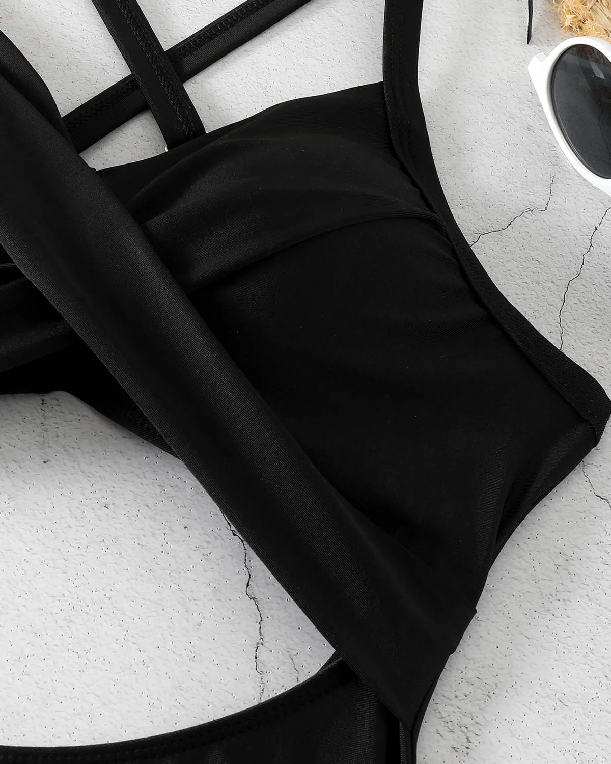 SLIM® Geo-Sculpt Crisscross Swimsuit