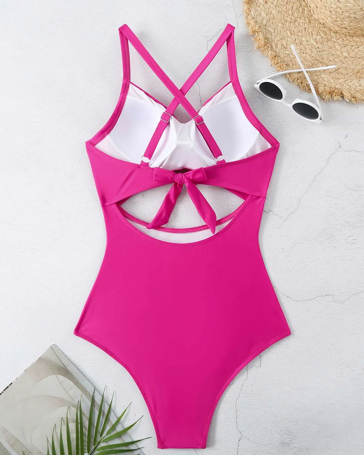 SLIM® Geo-Sculpt Crisscross Swimsuit