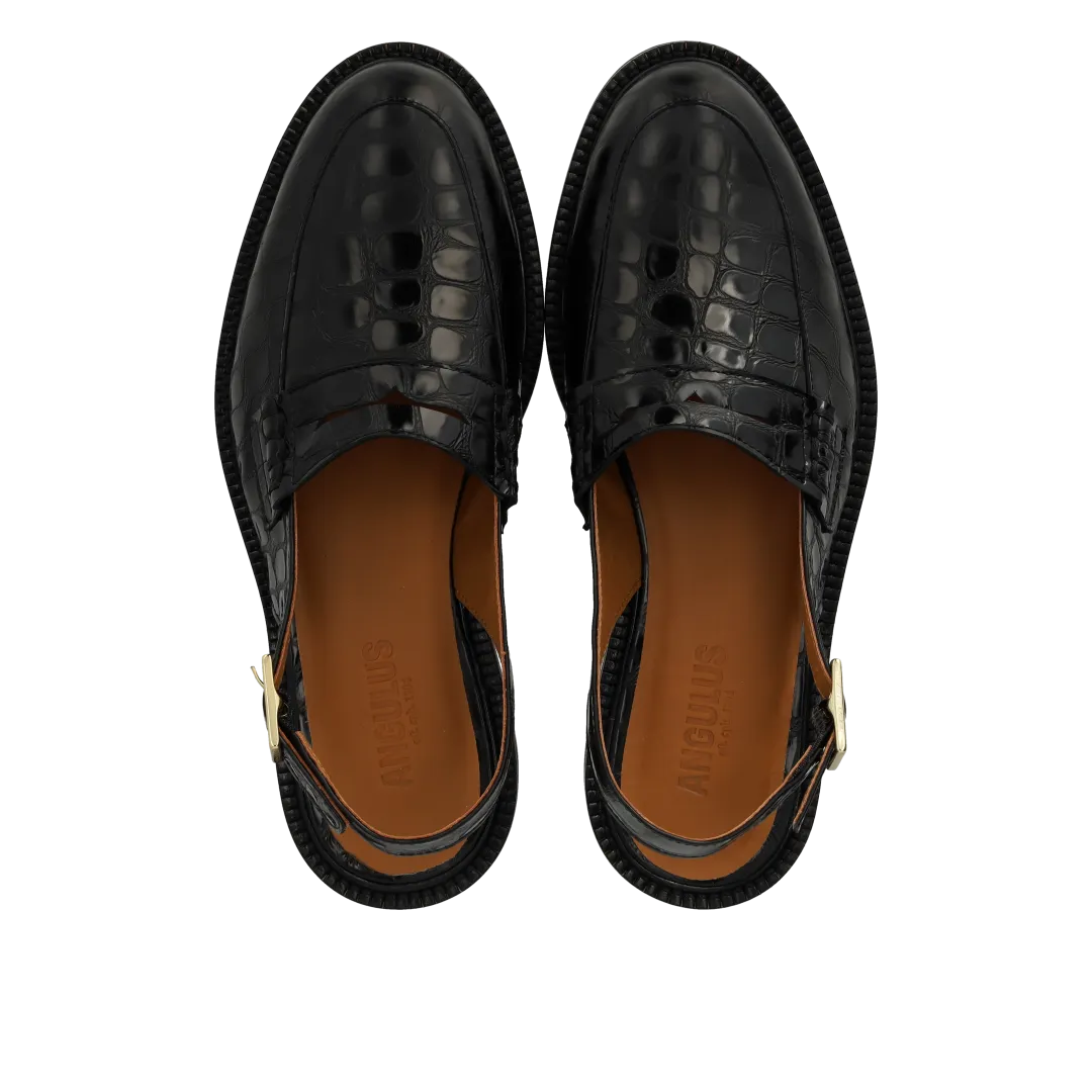 Sling-back loafer