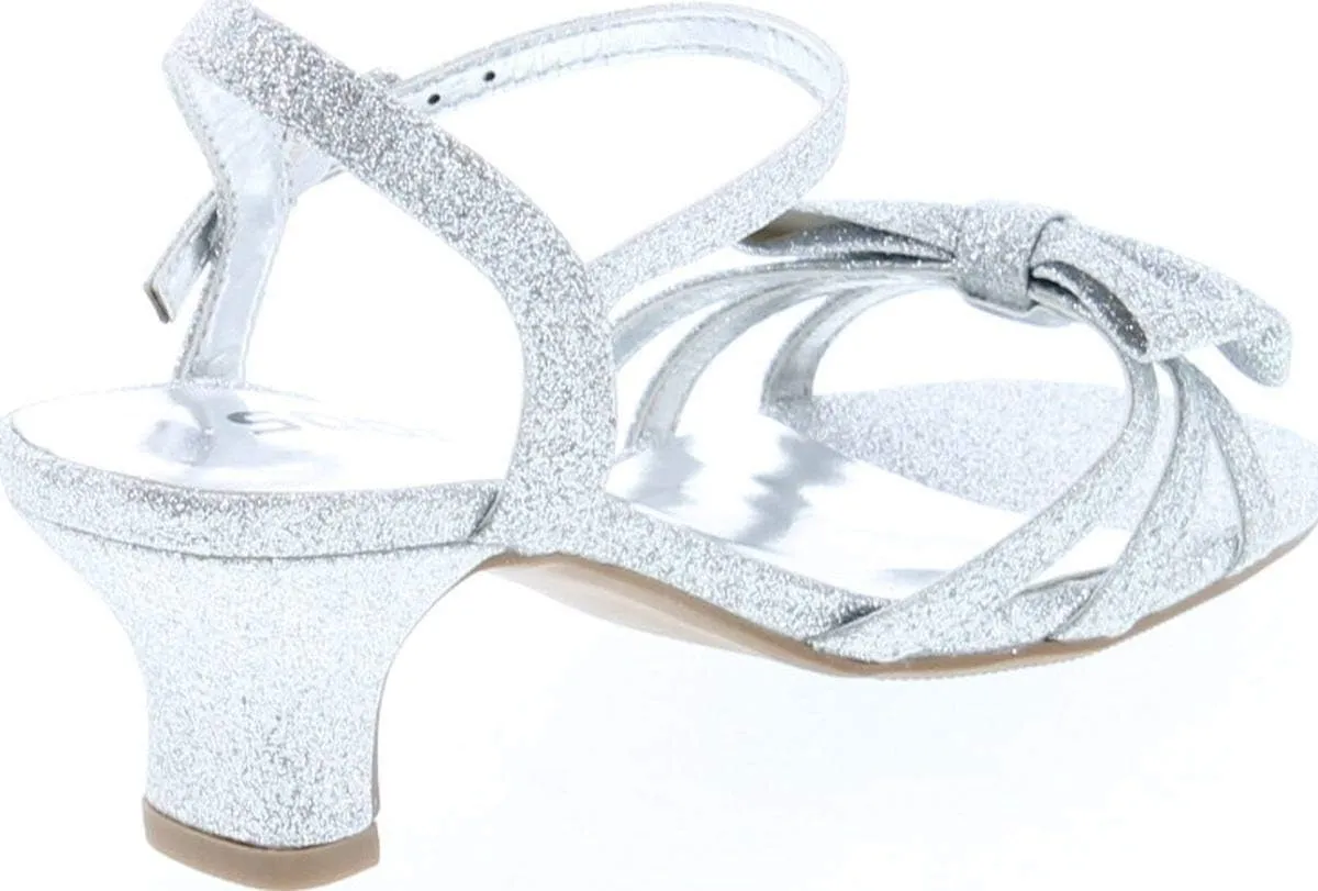 Soda Girly-2 Children's Girl's Open Toe Slingback Block High Heel Sandals