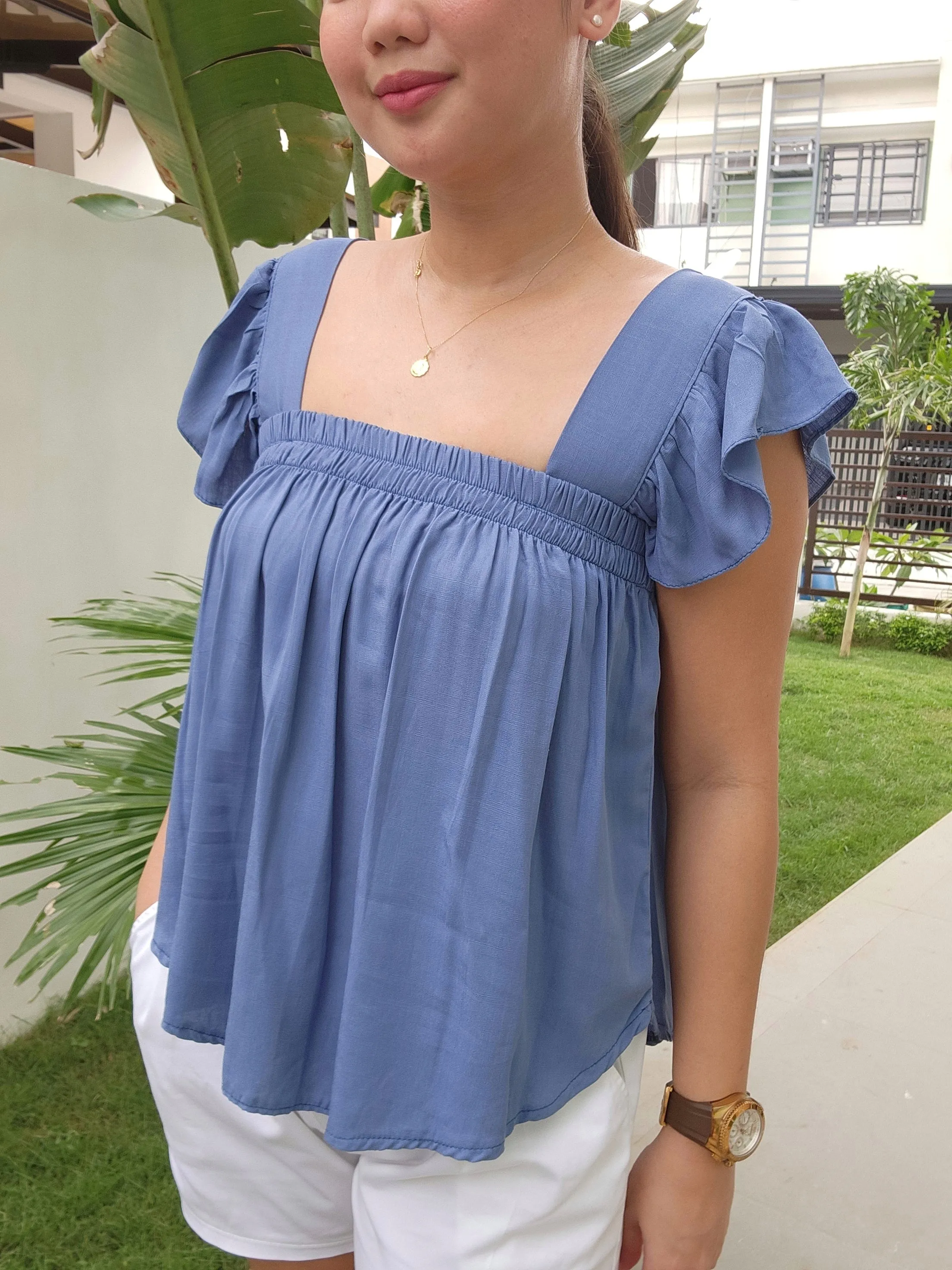 Soft Linen Butterfly Top