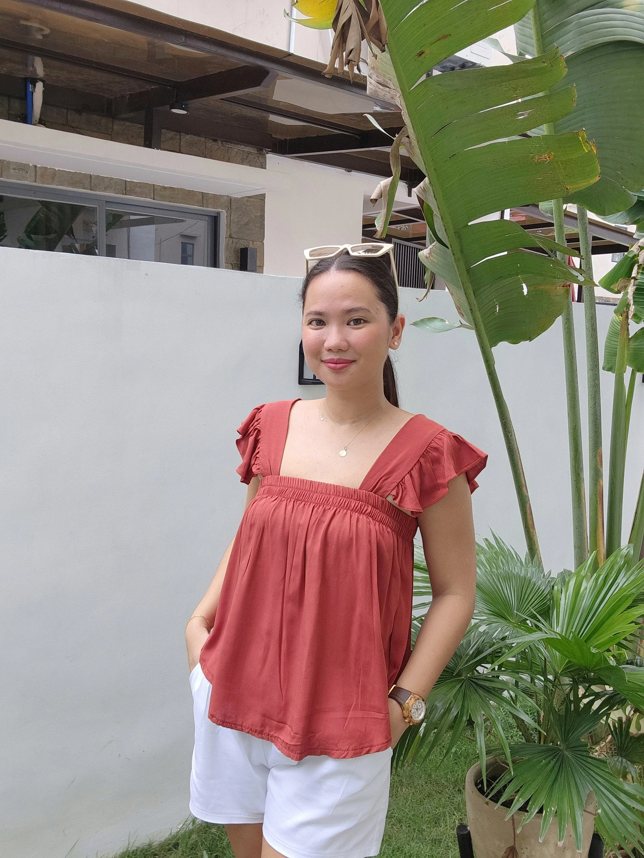 Soft Linen Butterfly Top