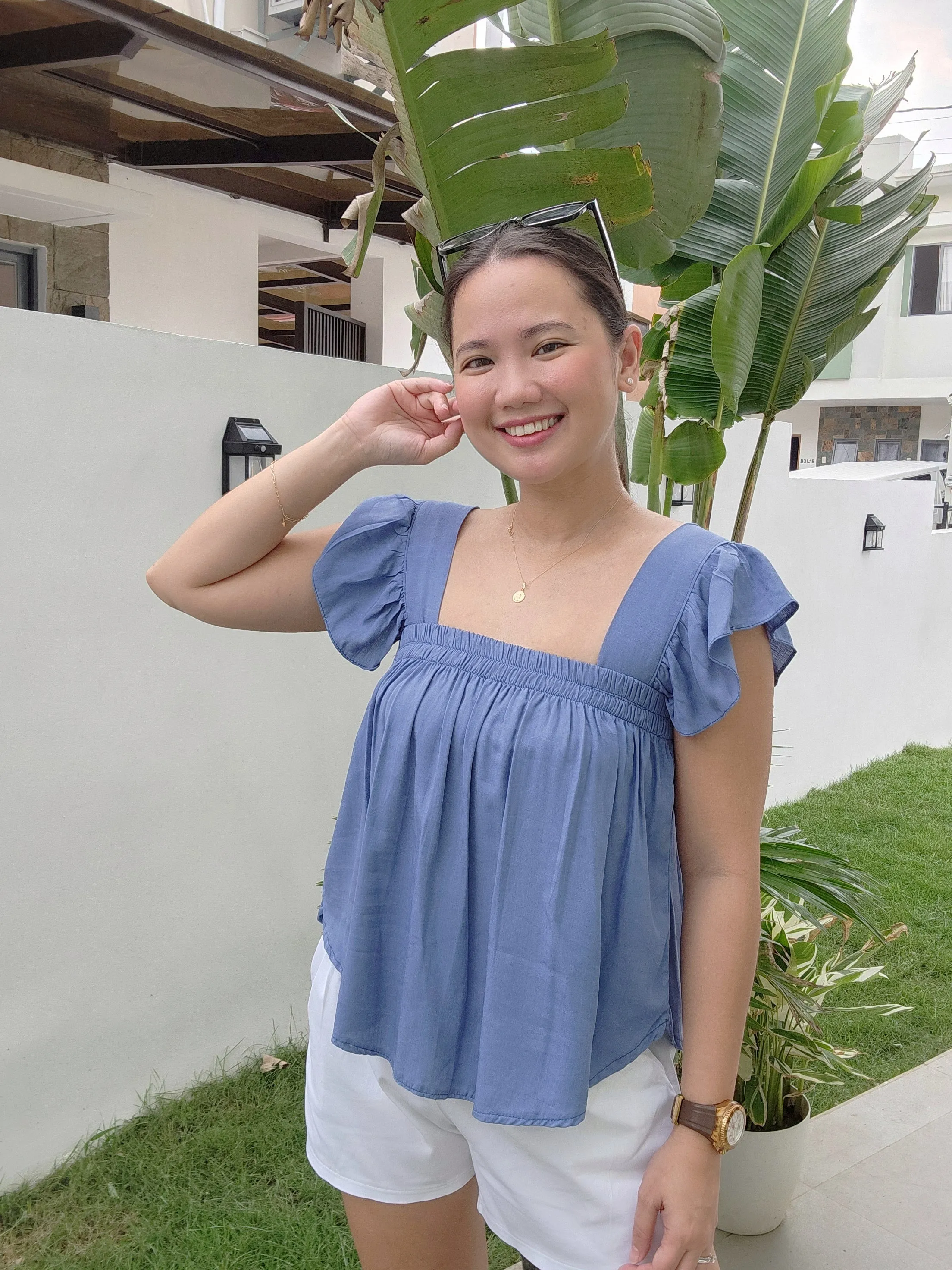 Soft Linen Butterfly Top