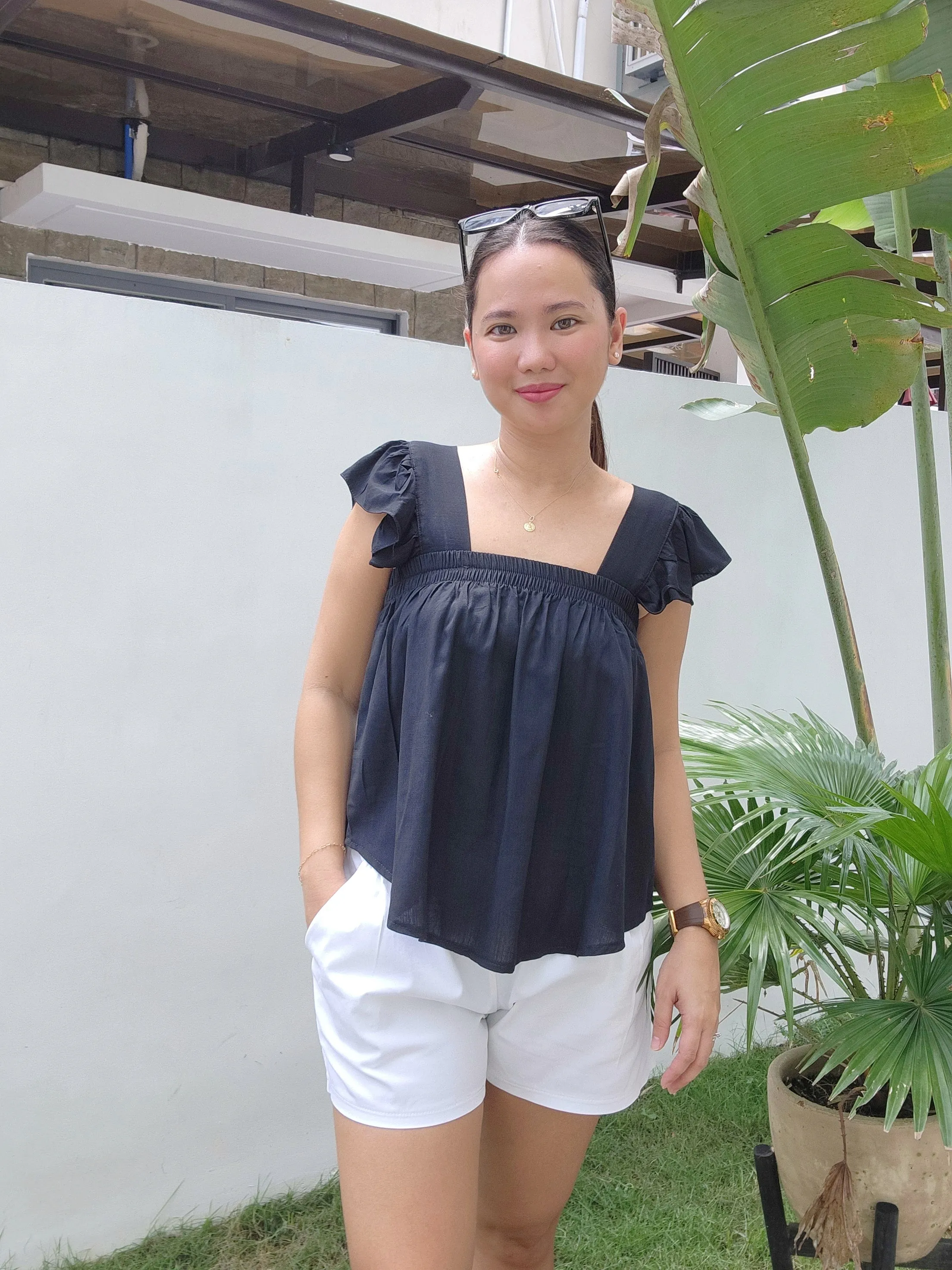 Soft Linen Butterfly Top