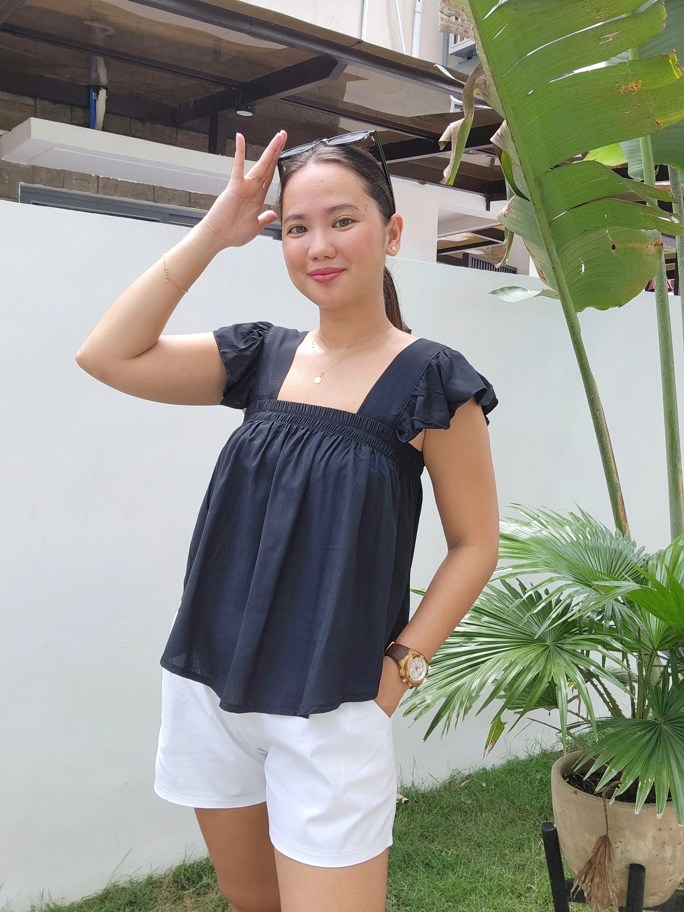 Soft Linen Butterfly Top