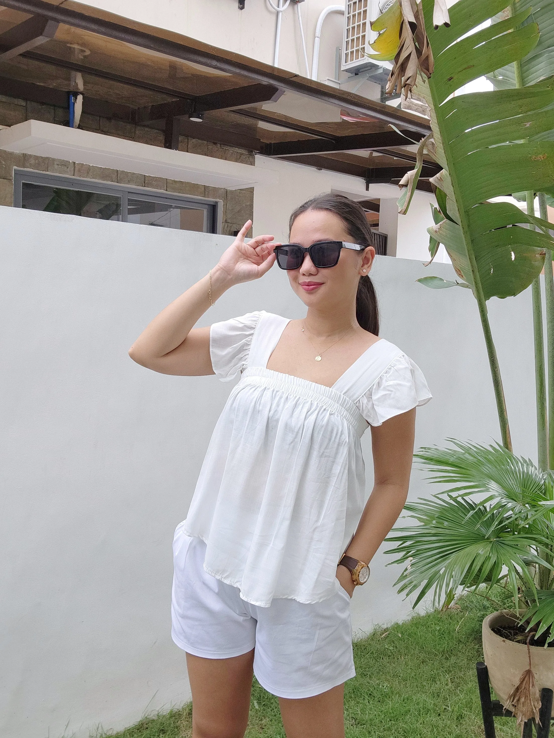 Soft Linen Butterfly Top