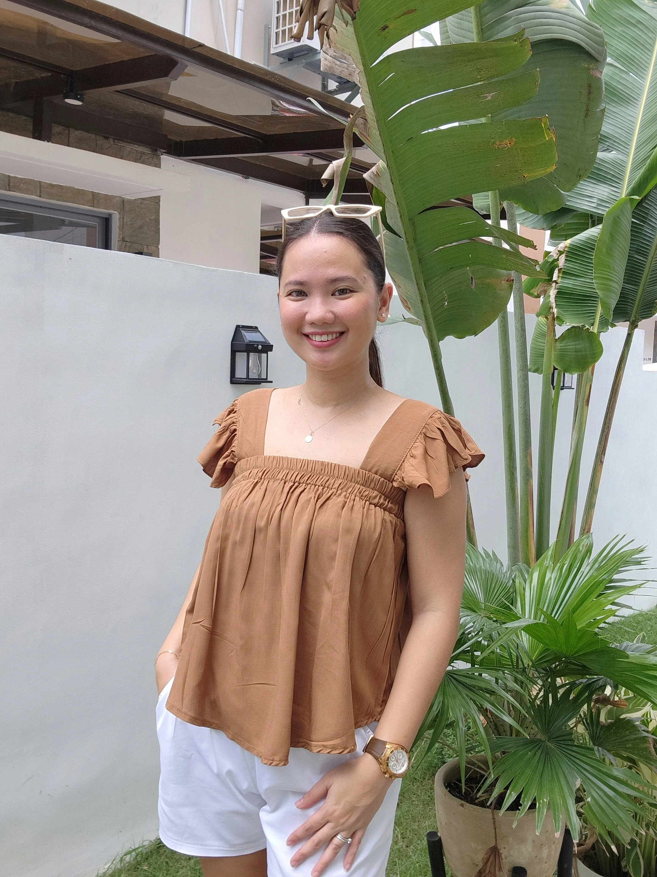 Soft Linen Butterfly Top
