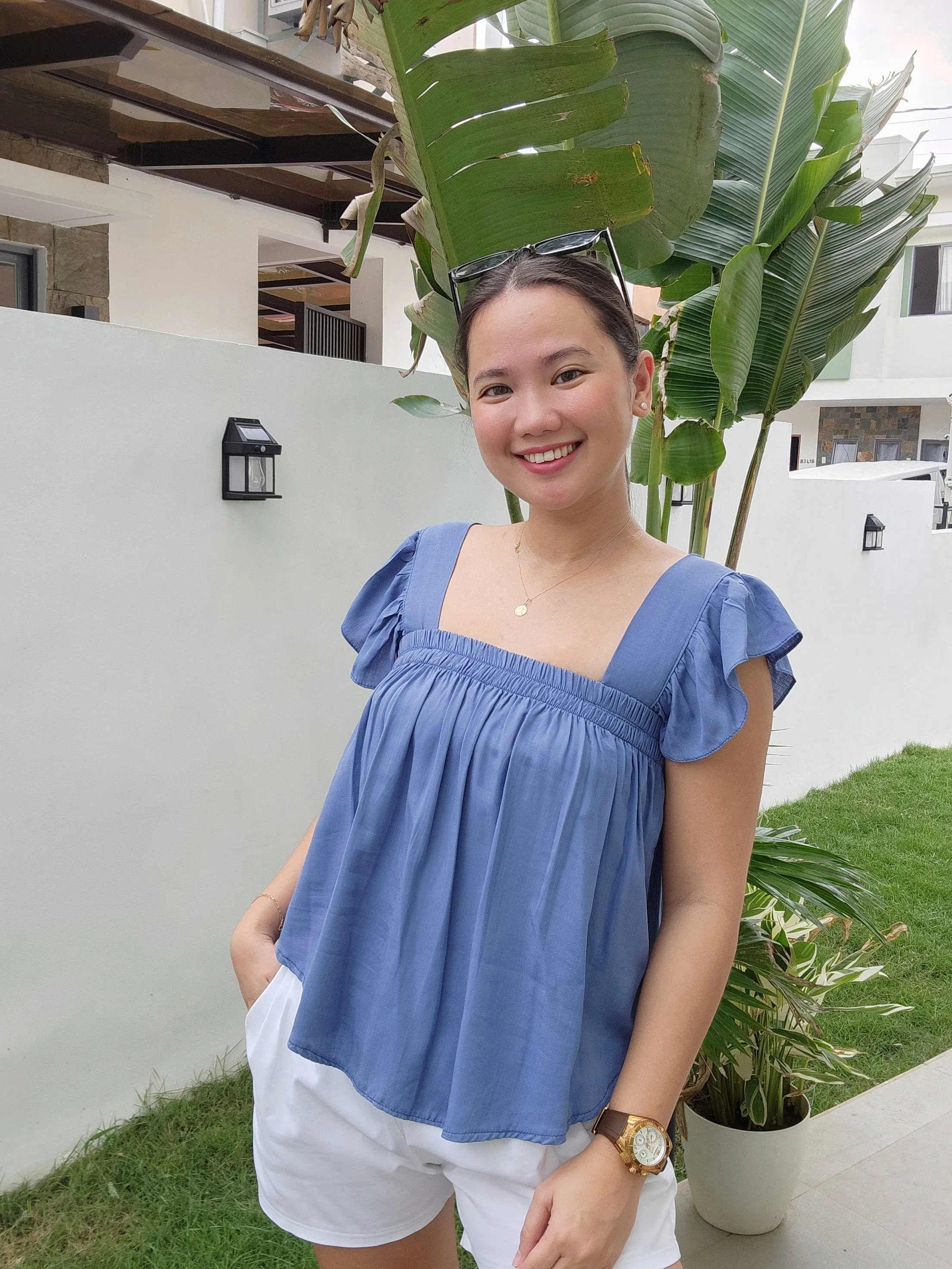 Soft Linen Butterfly Top