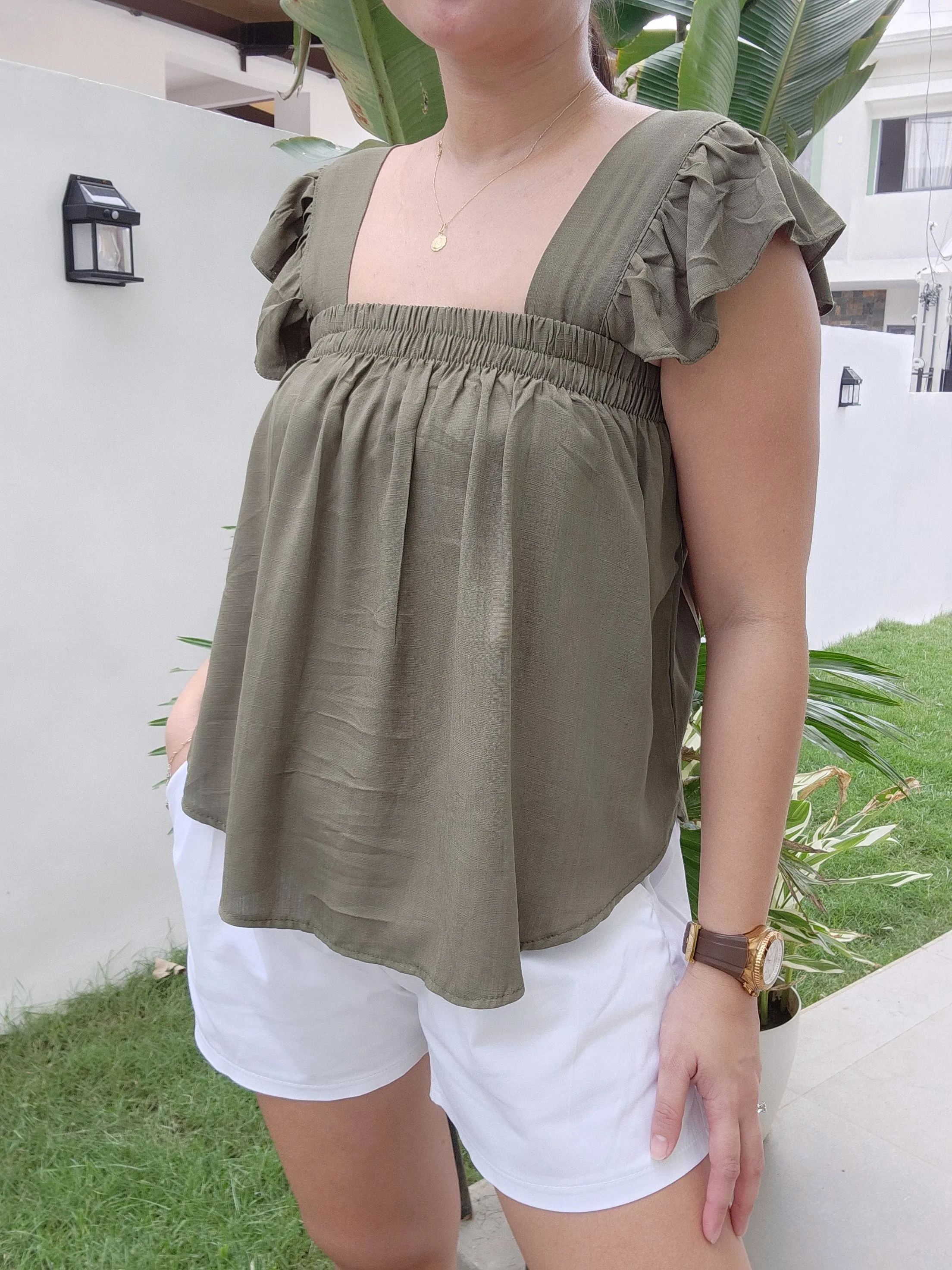 Soft Linen Butterfly Top