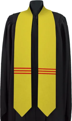 South Vietnam National Graduation Sash/Stole International Study Abroad Unisex Country Flag Graduation Sash
