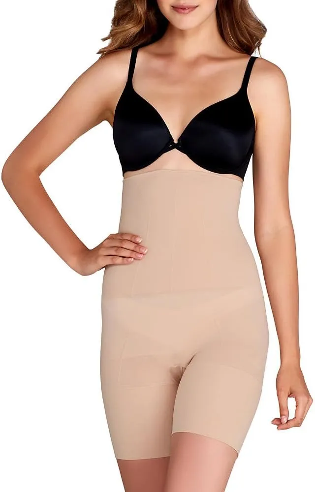 SPANX Flat Out Flawless Extra Firm Control High Waist Shaper, Large, Nude