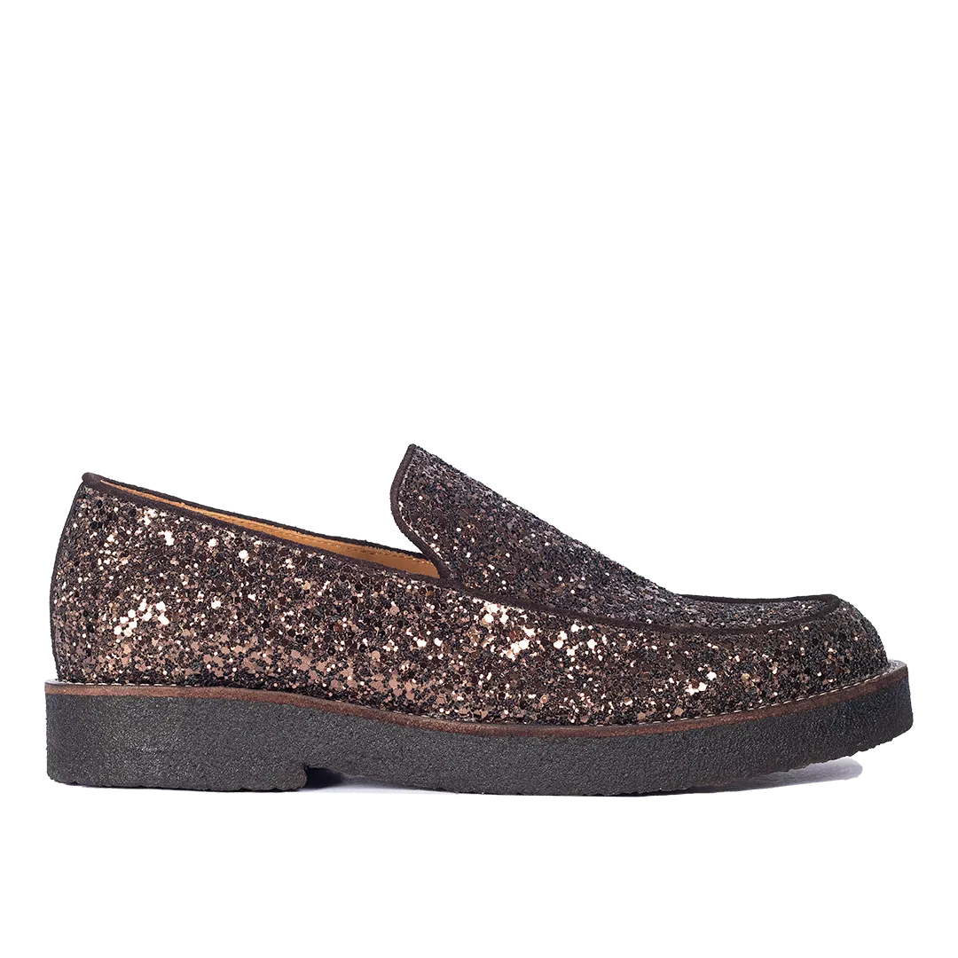Sparkling glitter loafer