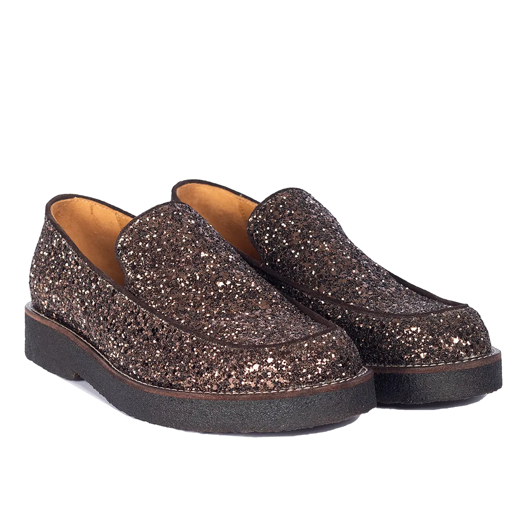 Sparkling glitter loafer
