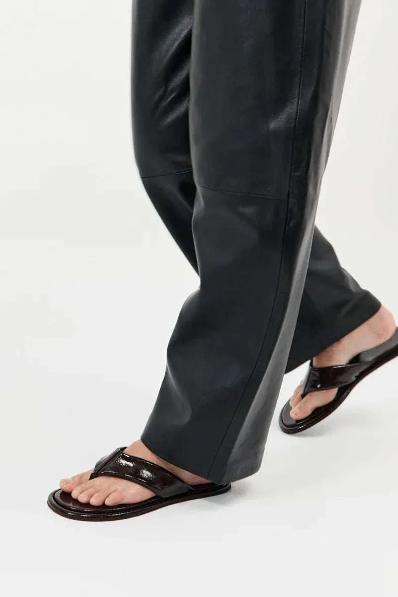 St Agni Soft Thong Slide Patent Port