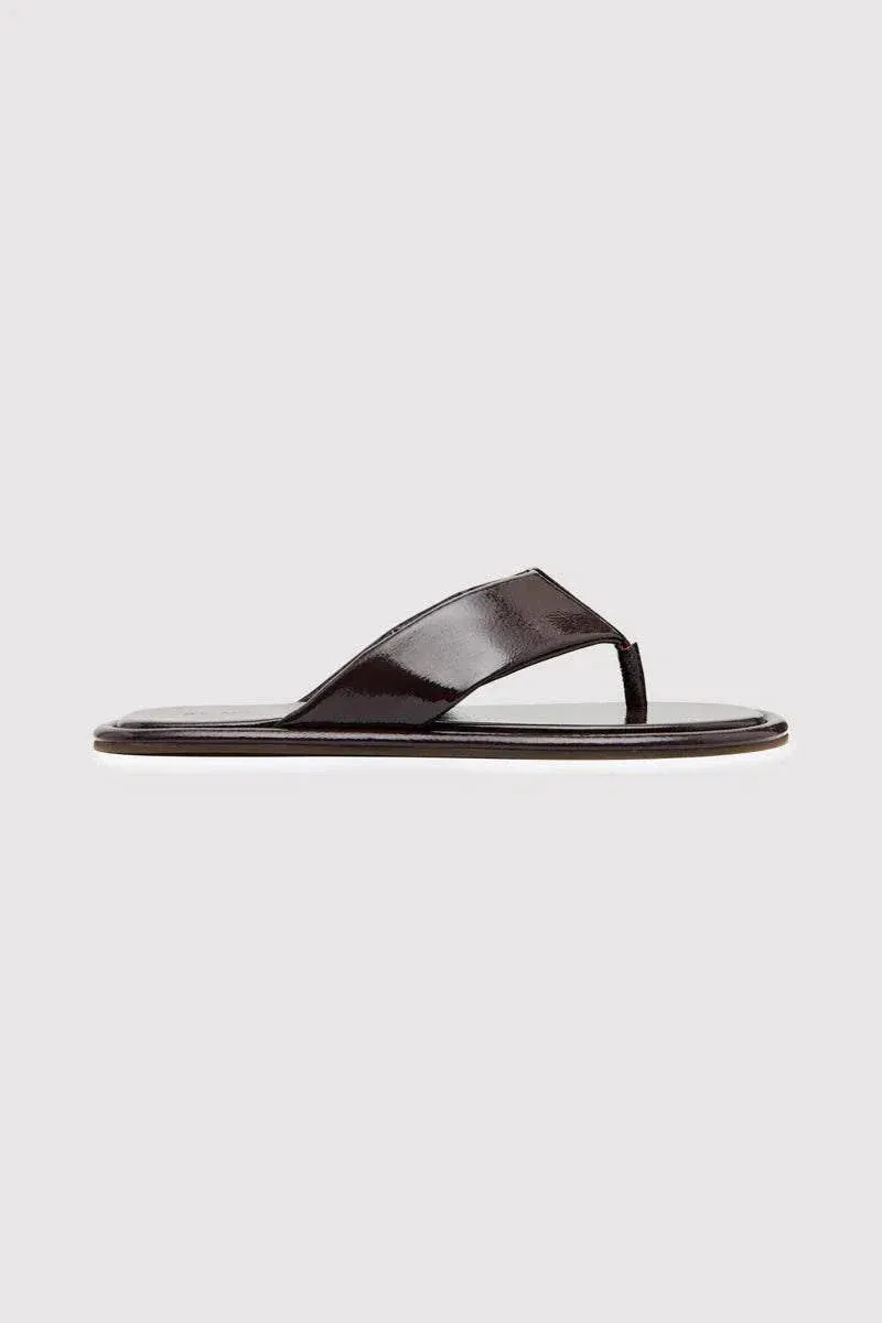 St Agni Soft Thong Slide Patent Port