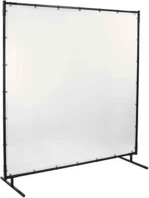 Steiner 539-6X6 Protect-O-Screen Classic Welding Screen with 16 Mil Vinyl Curtain, Clear, 6' x 6'