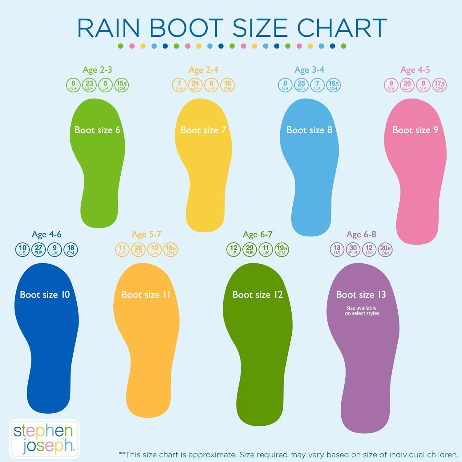 Stephen Joseph Girl's Rain Boots