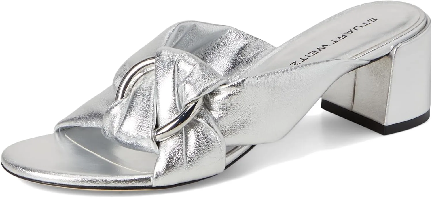 Stuart Weitzman Women's Cece Block Slide 50 Pump