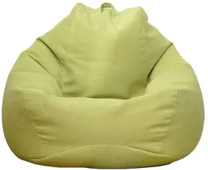 Stuffed Animal Storage Bean Bag Cover (No Filler) Extra Soft Beanbag Seat Chair Covers-Cotton Linen Memory Foam Beanbag Replacement Cover for Adults Children Without Filling