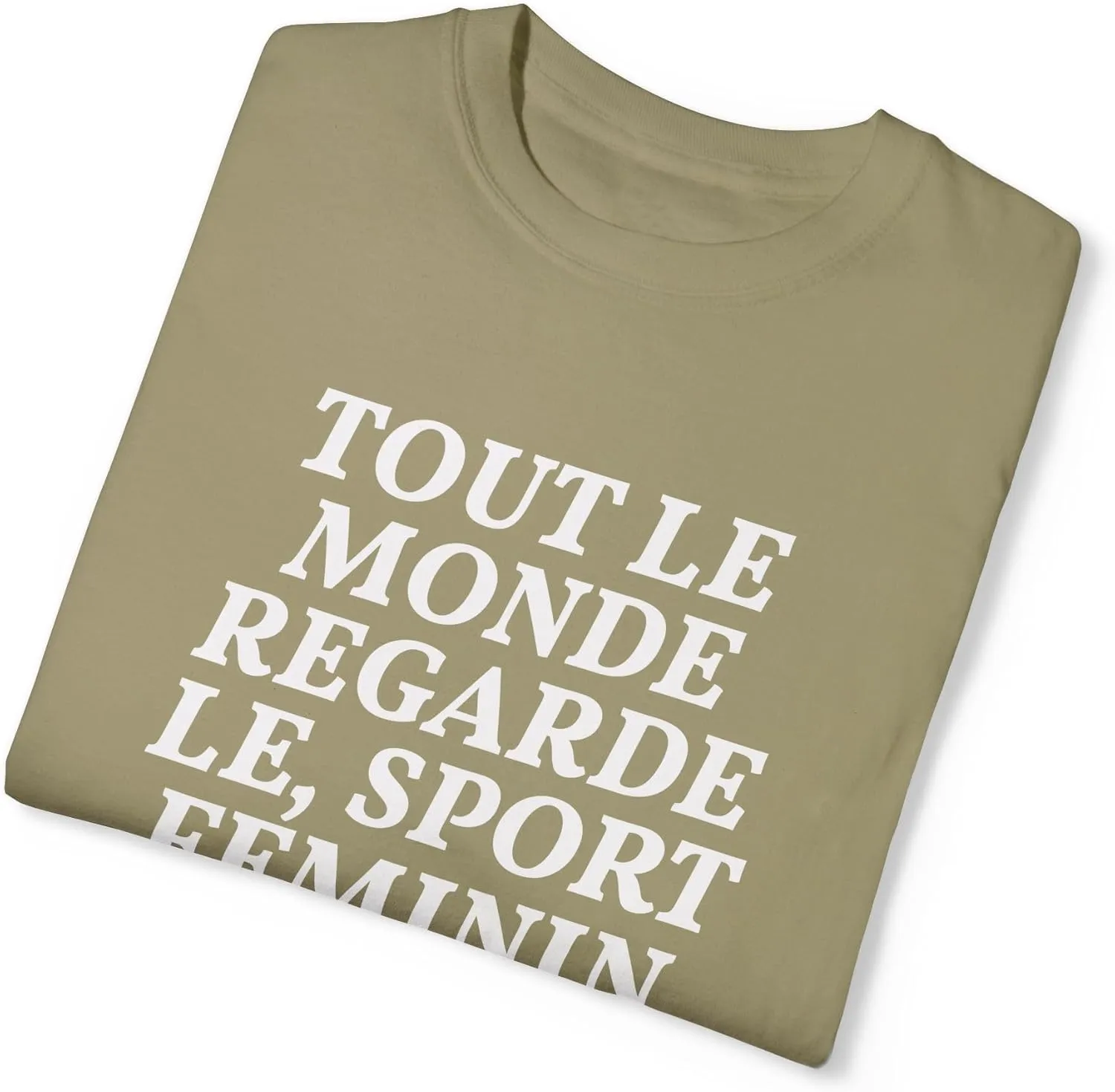 Style Donut - Everyone Watches Womens Sport French Tout le Monde regarde Sport feminin T-Shirt Tee