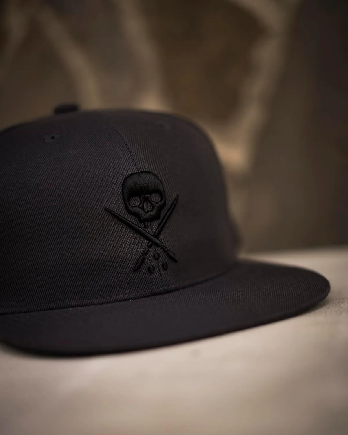 Sullen Badge Fitted Tattoo Lifestyle Logo Flat Bill Hat