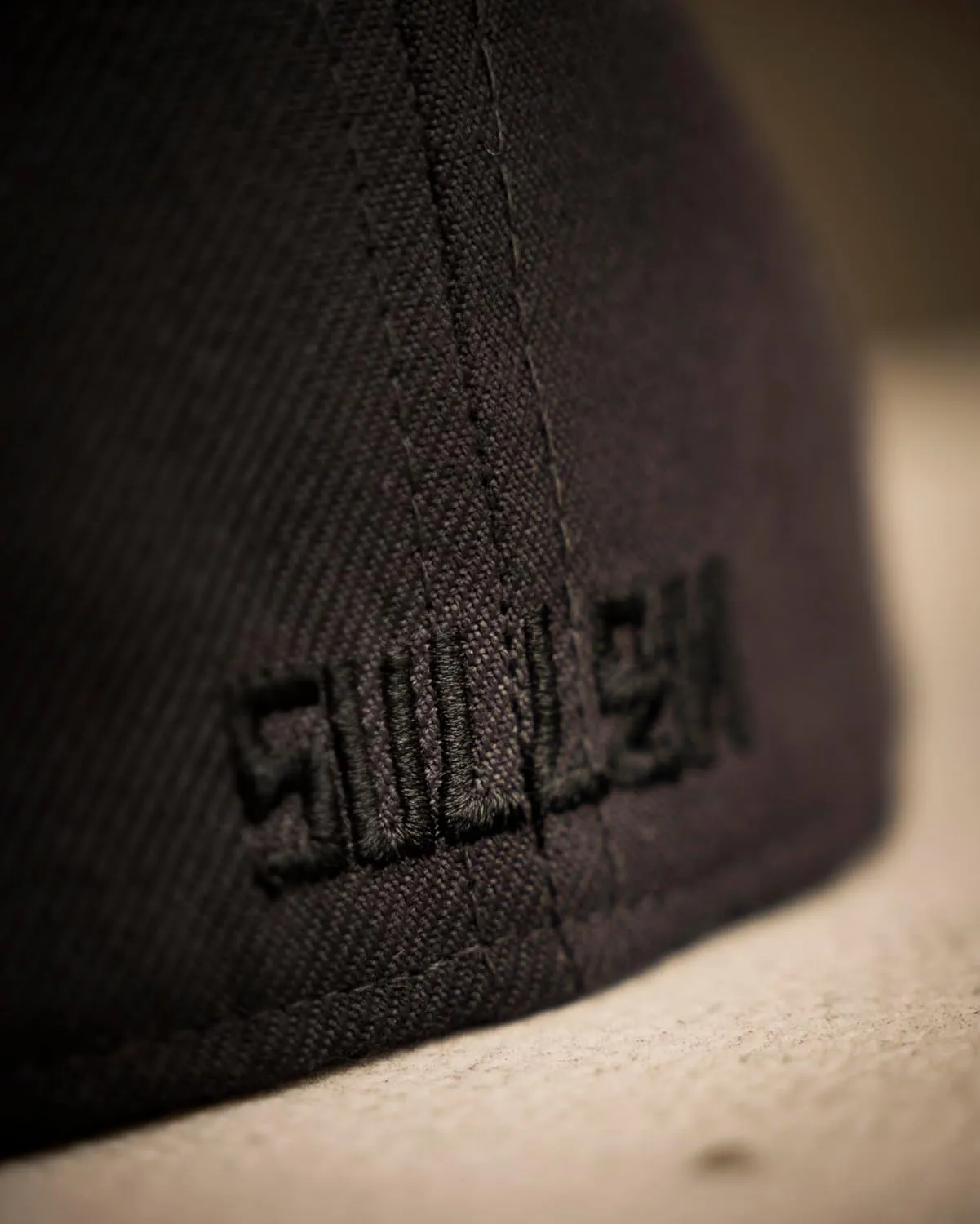 Sullen Badge Fitted Tattoo Lifestyle Logo Flat Bill Hat