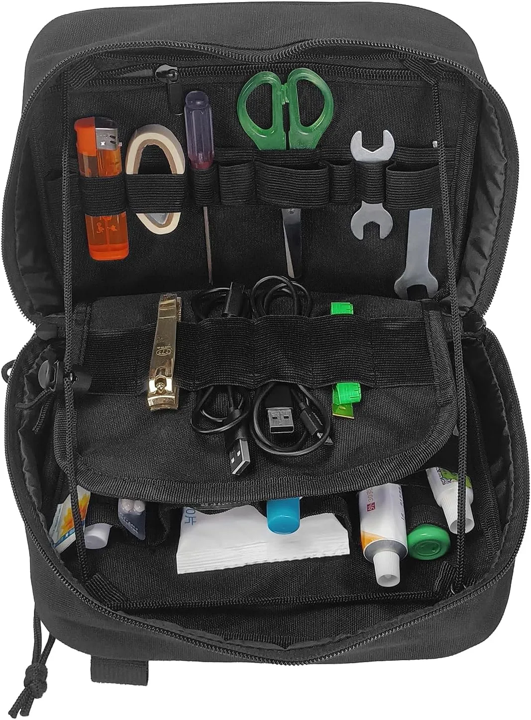 Tactical Chest Rig Bag of Laser Cut Design, Molle Chest Pouch Utility Recon Kit Bag Tactical Chest Pack Bag