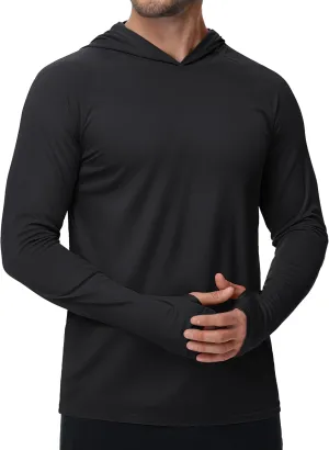 TACVASEN Men’s Sun Protection Shirts UPF 50  Rash Guard for Men Long Sleeve Lightweight SPF UV Hoodie Swimming Hiking