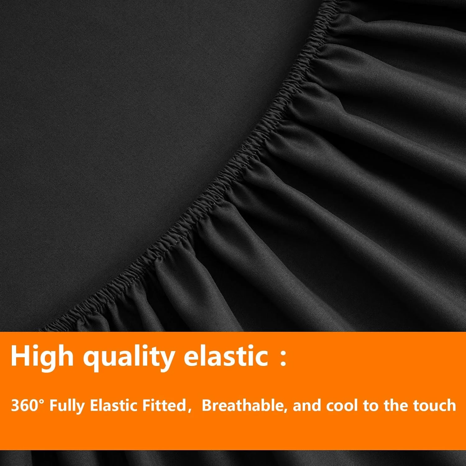 TAIMIT King Size Comforter Set - 7 Pieces, Bed in a Bag Bedding Sets with All Season Soft Quilted Warm Fluffy Reversible Comforter,Flat Sheet,Fitted Sheet,2 Pillow Shams,2 Pillowcases,Black