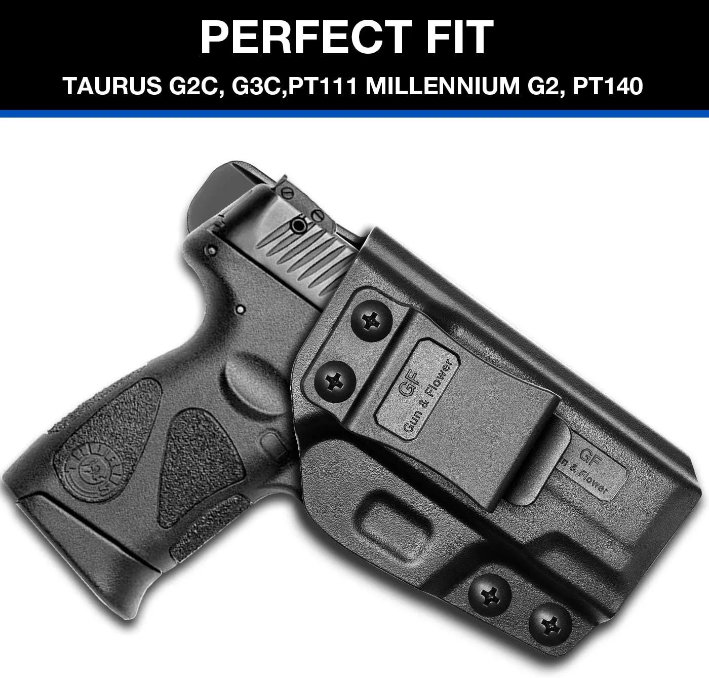 Taurus G2C & G3C Polymer IWB Holster Concealed Carry | Adj. Cant & Retention | Inside Waistband | Compatible with Taurus PT111 & PT140