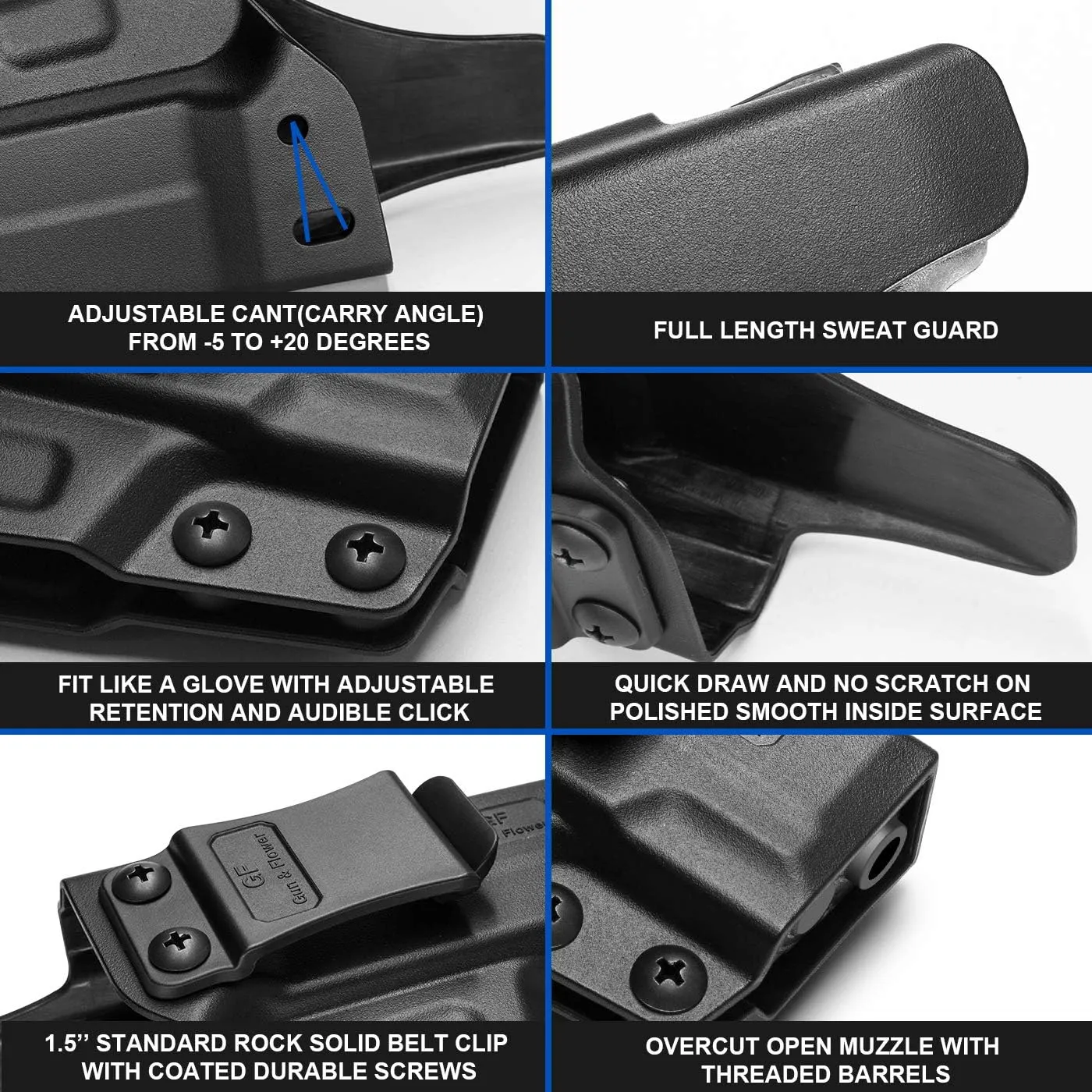 Taurus G2C & G3C Polymer IWB Holster Concealed Carry | Adj. Cant & Retention | Inside Waistband | Compatible with Taurus PT111 & PT140