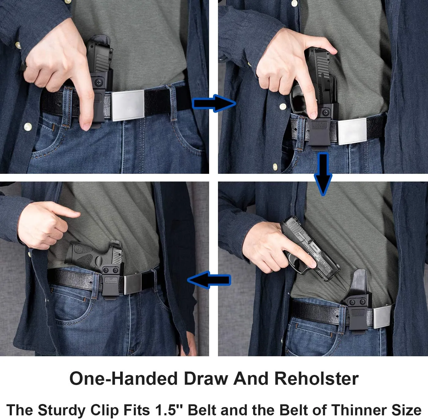Taurus G2C & G3C Polymer IWB Holster Concealed Carry | Adj. Cant & Retention | Inside Waistband | Compatible with Taurus PT111 & PT140