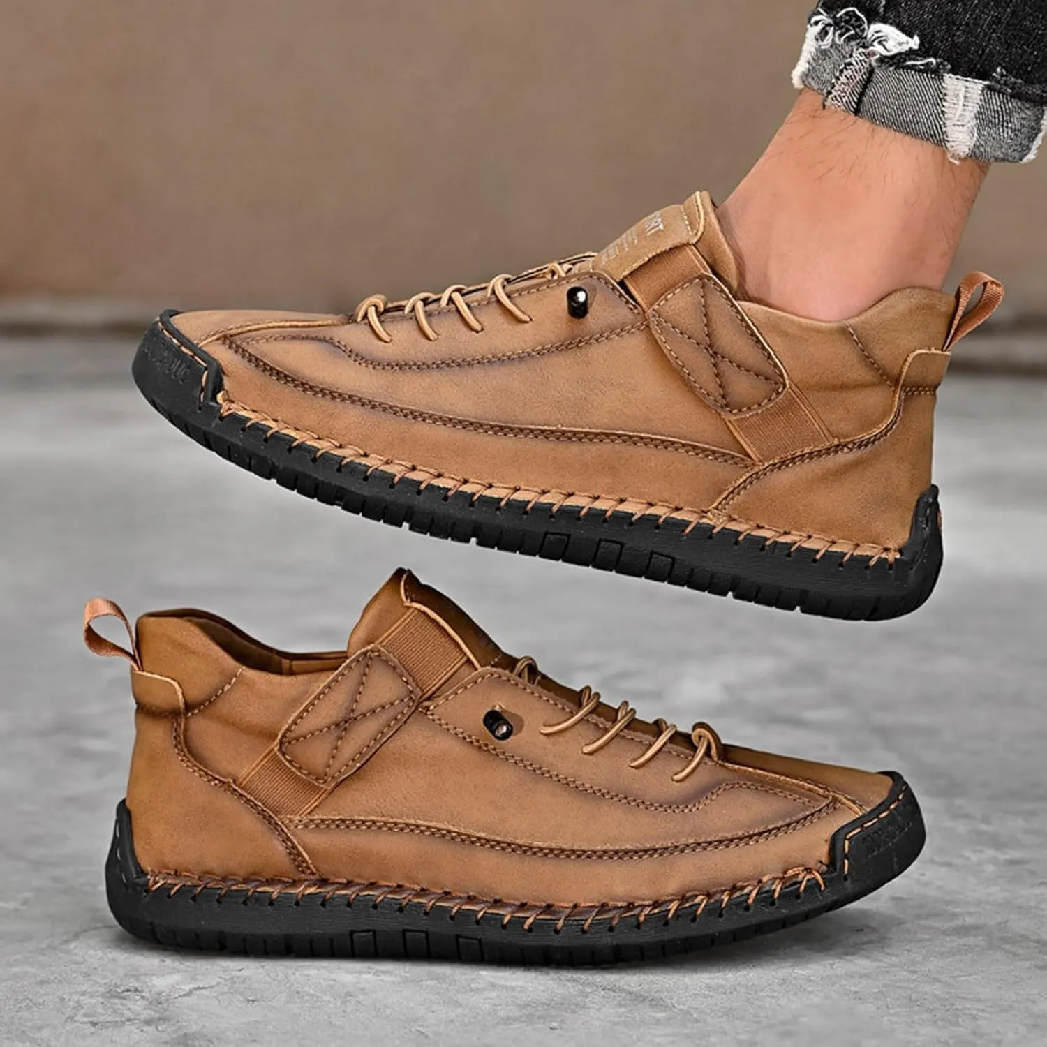 Tennis Walking Shoes Men's Fashionable and Comfortable Low Top Workwear Wear Outdoor Casual Shoes