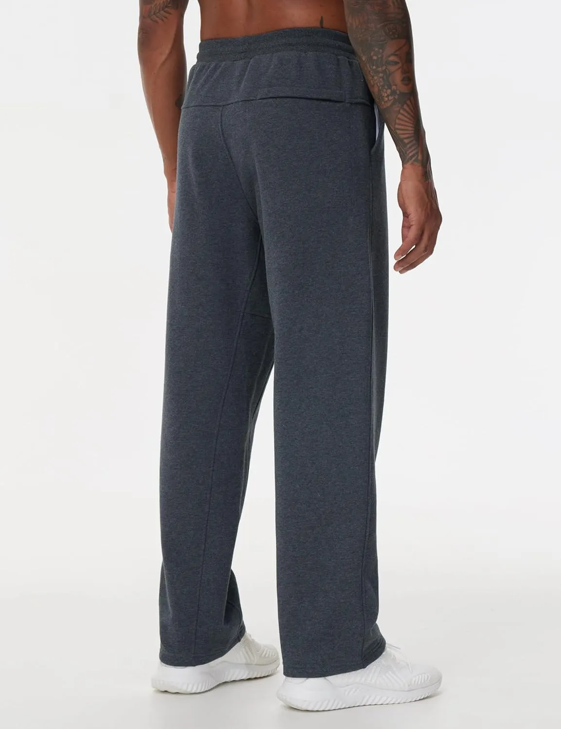 THE GYM PEOPLE Men's Baggy Fleece Workout Sweatpants with Pockets Drawstring Lounge Athletic Running Pants