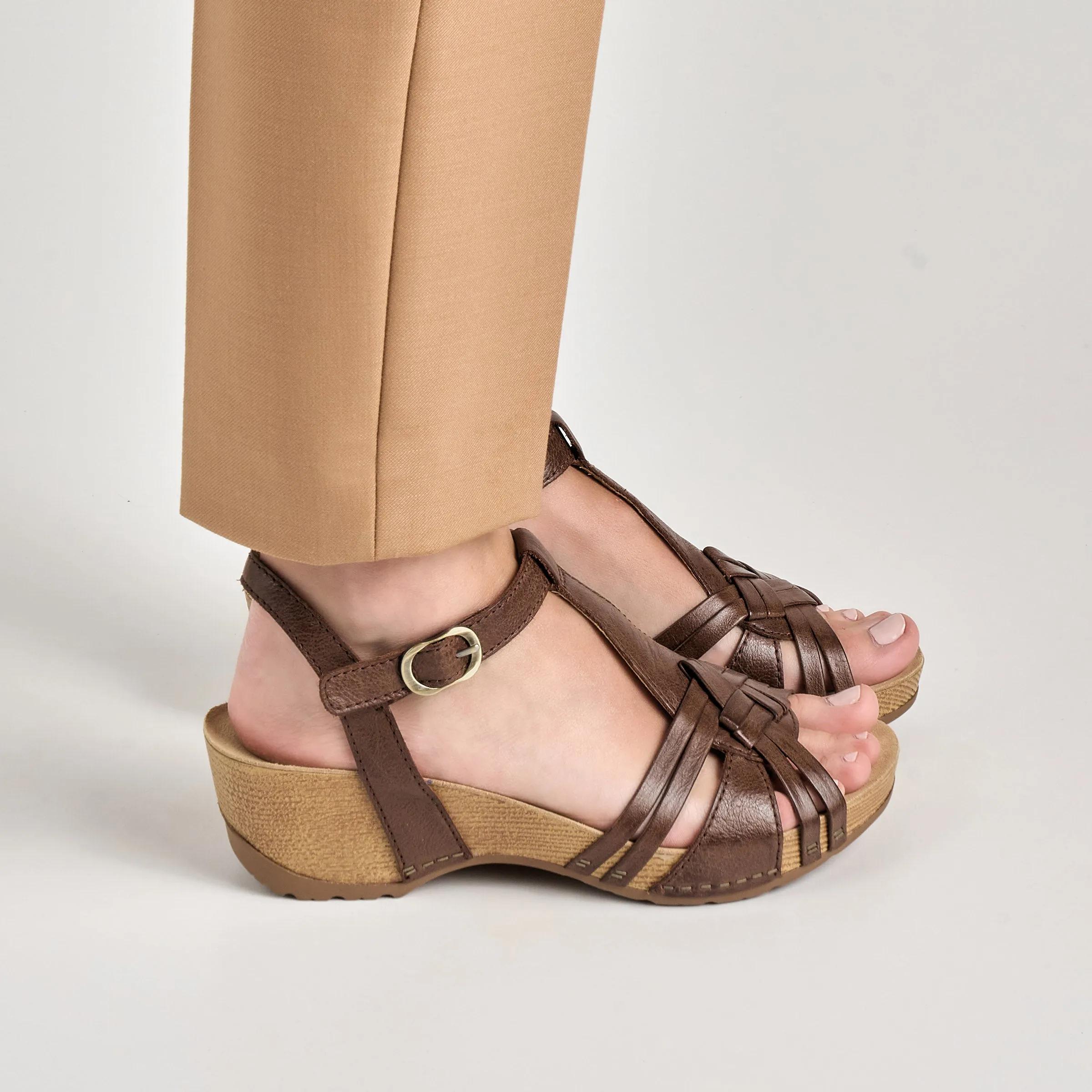 Tia Brown Milled Burnished