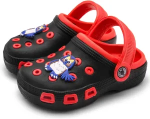 Toddler Little Kids Clogs Slip On Girls Boys Garden Clogs Summer Non-Slip Lightweight Slide Sandals Shoes Pool Shower Beach Slippers